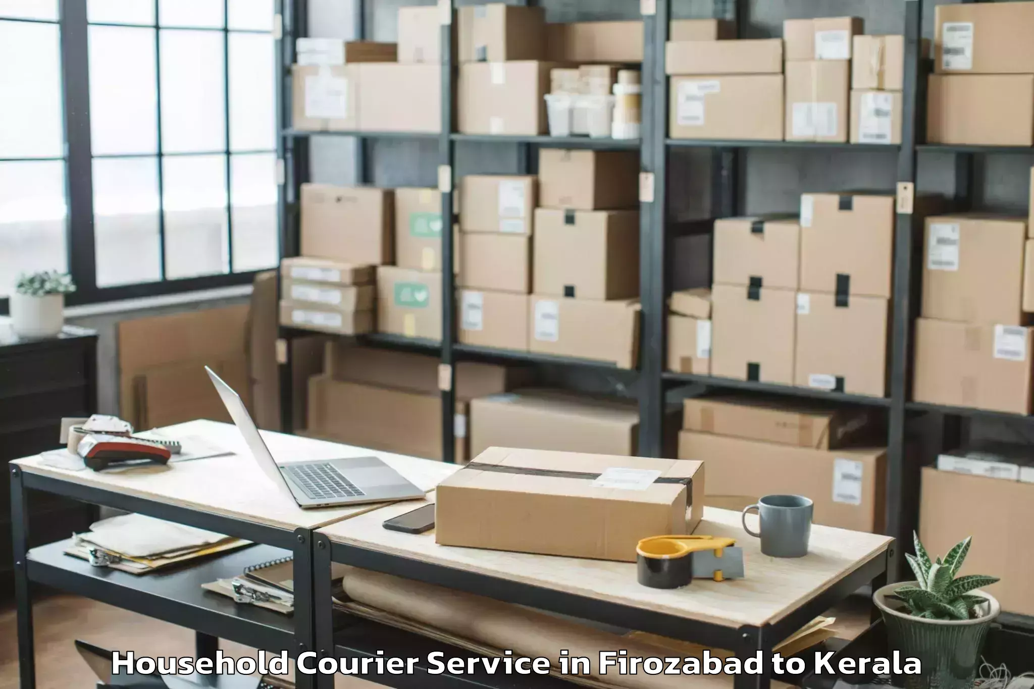 Book Your Firozabad to Kanayannur Household Courier Today